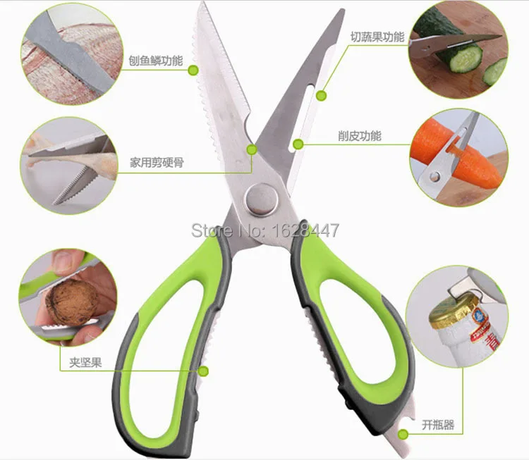 Stainless Multi Purpose Kitchen Scissors Multifunction Chicken Scissors Grilling Shears Removable In Magnet Cover Shearing Cutter Shear Electricshear Forming Aliexpress