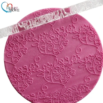 

8 Style Flower Acrylic Embossing Rolling Pins Cake Decorating Tool Fondant Rolling Pins Cake Sugarcraft Embossing Cake Tool 9034