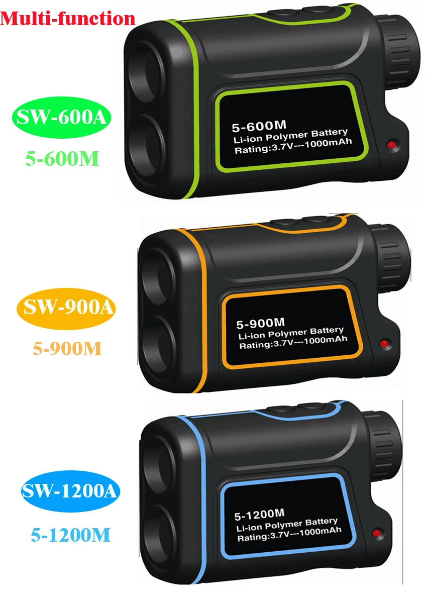 Laser range finder rangefinder 600M/900M/1200M/1500M distance speed
