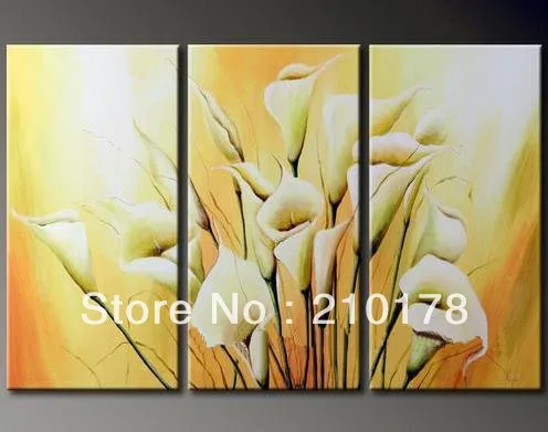 

handmade oil painting on canvas modern 100% Best Art Flower oil painting original directly from artis FL3-007