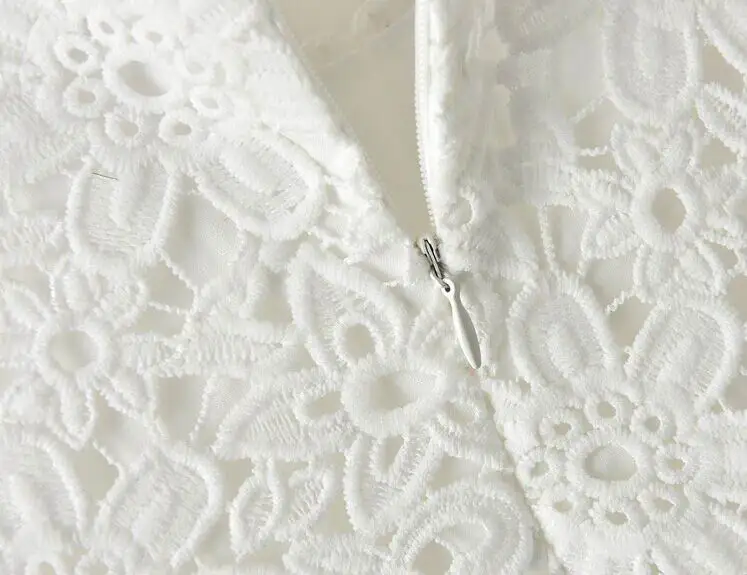 Летнее платье для мамы и дочки; белое кружевное Открытое платье для свадьбы, дня рождения; одинаковые комплекты для семьи; E1660