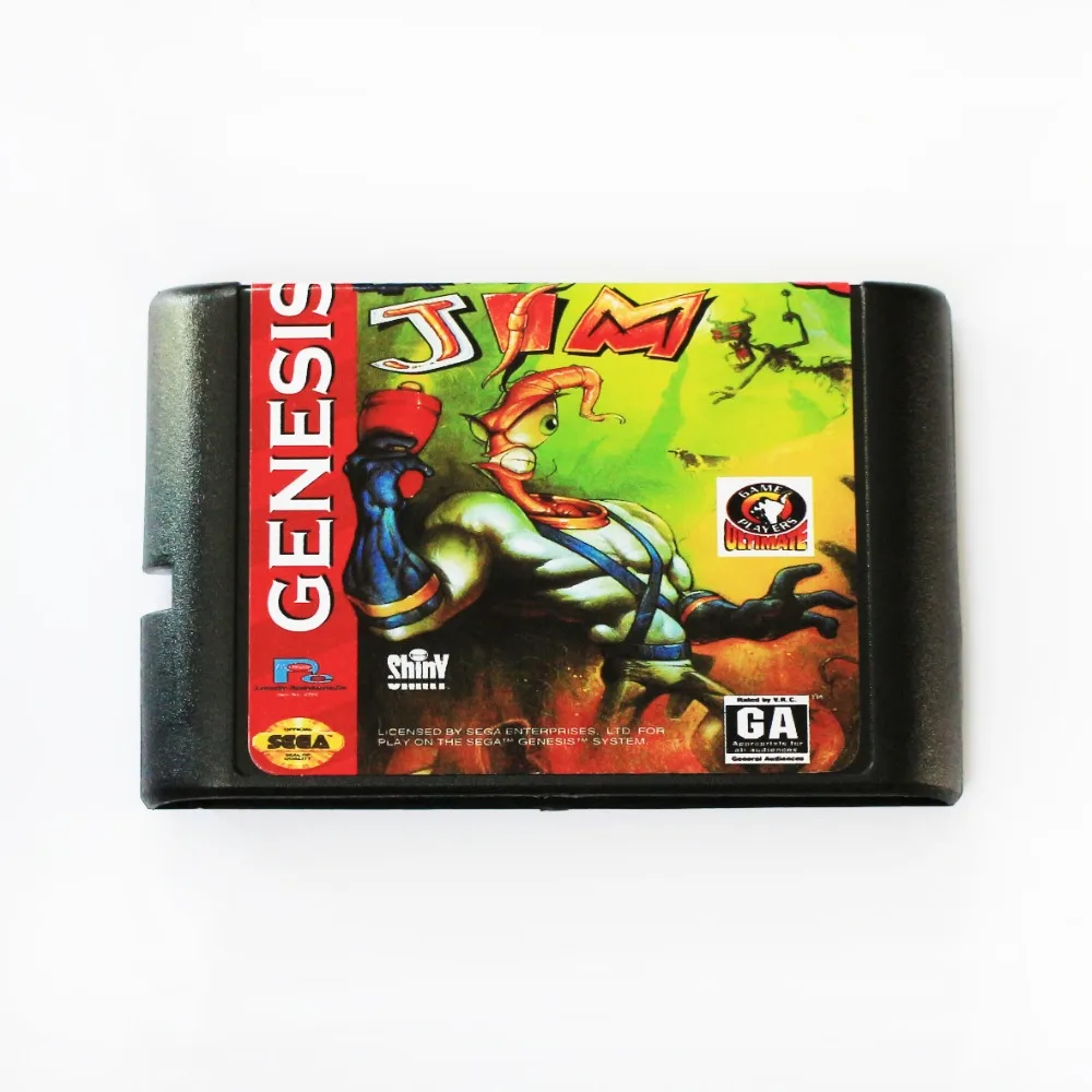 Игровая карта Earth Worm Jim 16 bit MD для Sega Mega Drive SEGA Genesis|Картриджи| |