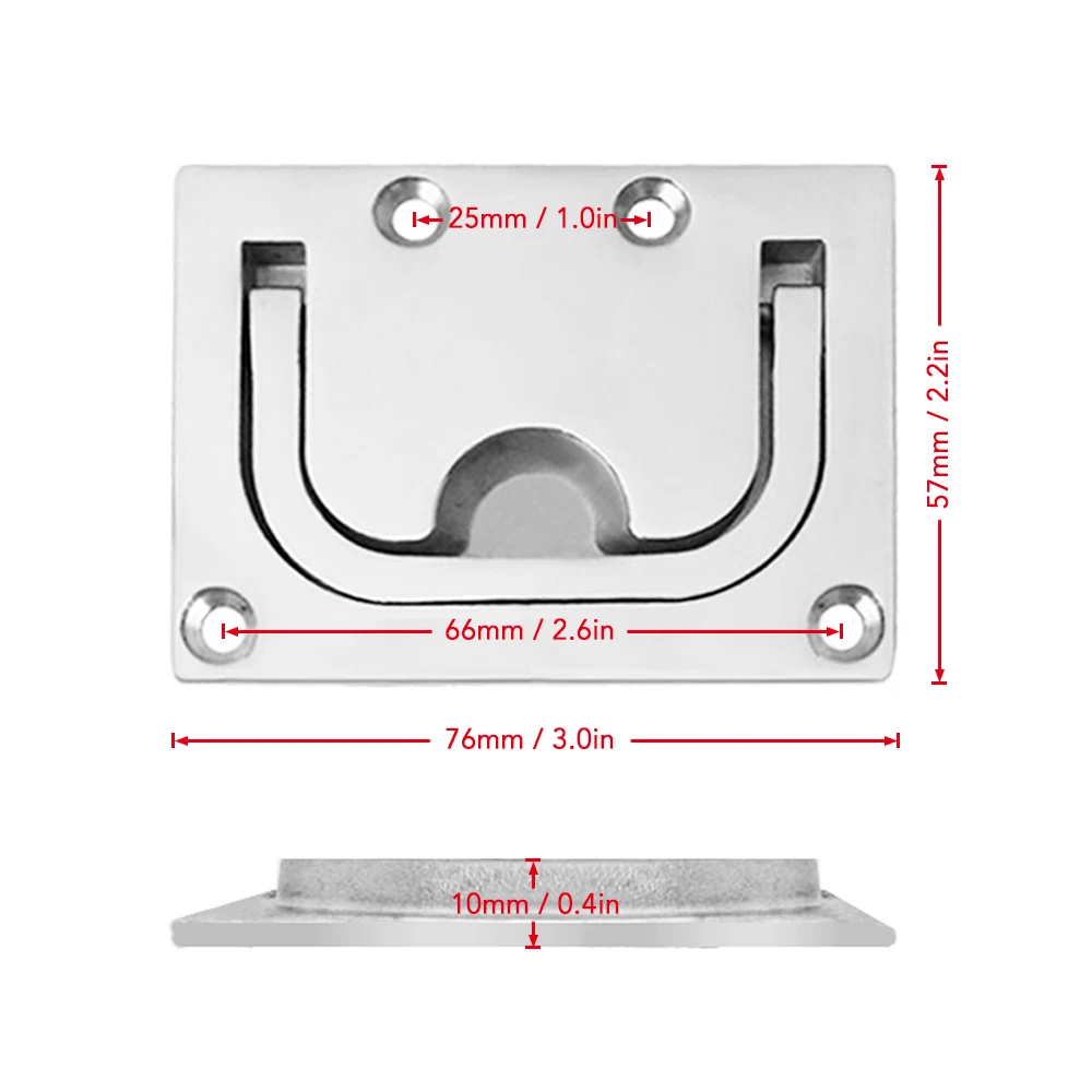 316 нержавеющая сталь заподлицо люк шкафчик подъемник шкафа Ручка Потяните судовое оборудование для лодки яхты