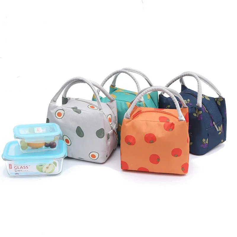 

Japanese Fruit Print Summer Ice Pack Waterproof Oxford Cloth Insulation Pack Office With Rice Cooker Lunch Lunch Bag