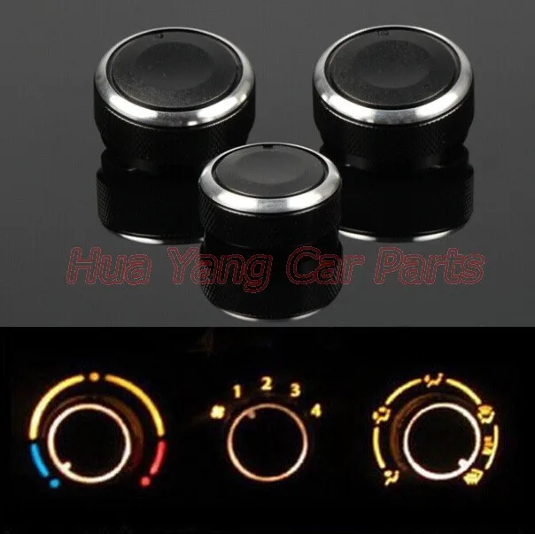 

3pcs/set Car AC Knob Air Conditioning Knob Heat Control Switch Knob For Chevrolet Aveo Lova Sonic after T50