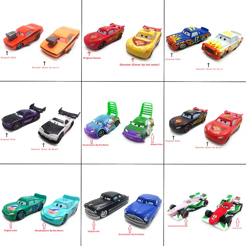 rayo mcqueen cambia de color