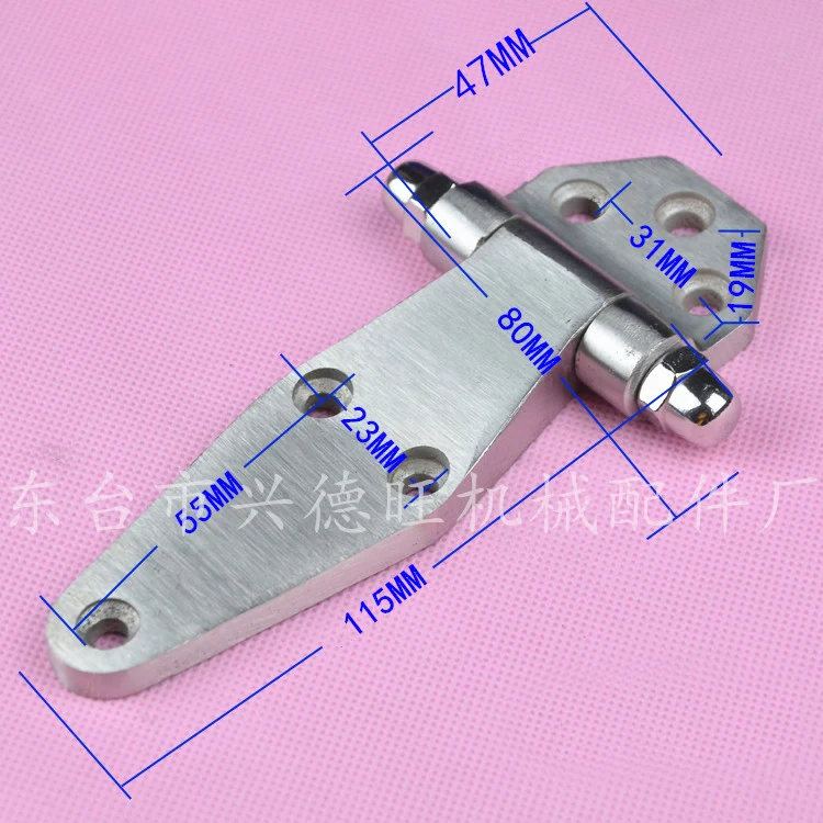 Stainless Steel 4'' Vintage Metal Galvanized Primitive Industrial Rustic Barn Farm Door Warehouse Flat Hinge Refrigerator