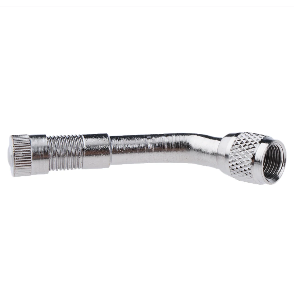 Car Motorcycle Tire Brass 45/90/135 Degree Lengthened Inflatable Tube Superior Quality With a Chrome Finish Superior Quality