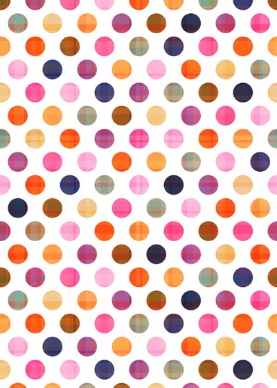 Multi-colored Polka Dot Photography Backdrop Made Of for Photo Studio Newborn D-1357 |
