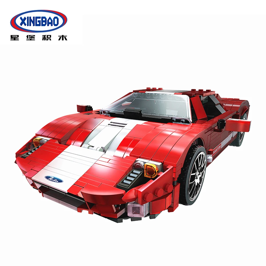 

XingBao 03011 919Pcs Technic Car Series The Red Phantom Racing Car Set Building Blocks Bricks Compatible Legoings Technic Car