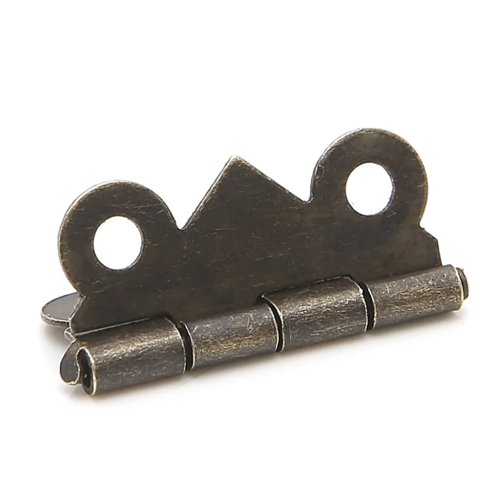 10 x Mini mariposa puerta gabinete cajón joyería caja bisagra muebles 20mm x 17mm muebles Hardware bisagras
