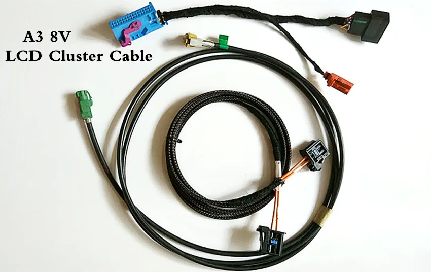 liquid Crystal Virtual Cluster LCD Instrument Adapter Plug&ampPlay Wire Cable harness For A3 8V | Автомобили и мотоциклы