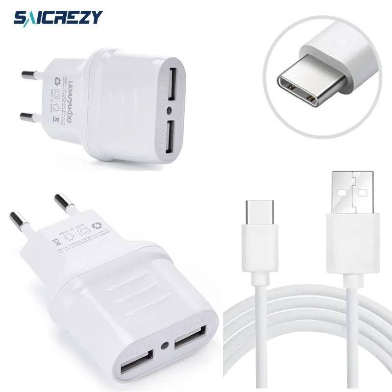 

5V 2.1A USB Charger Adapter Type-C USB C USB for huawei honor 8 9 V8 V9 V10 P20 pro lite LG V20 V30 oneplus 2 3 3T 5 5T HTC 10