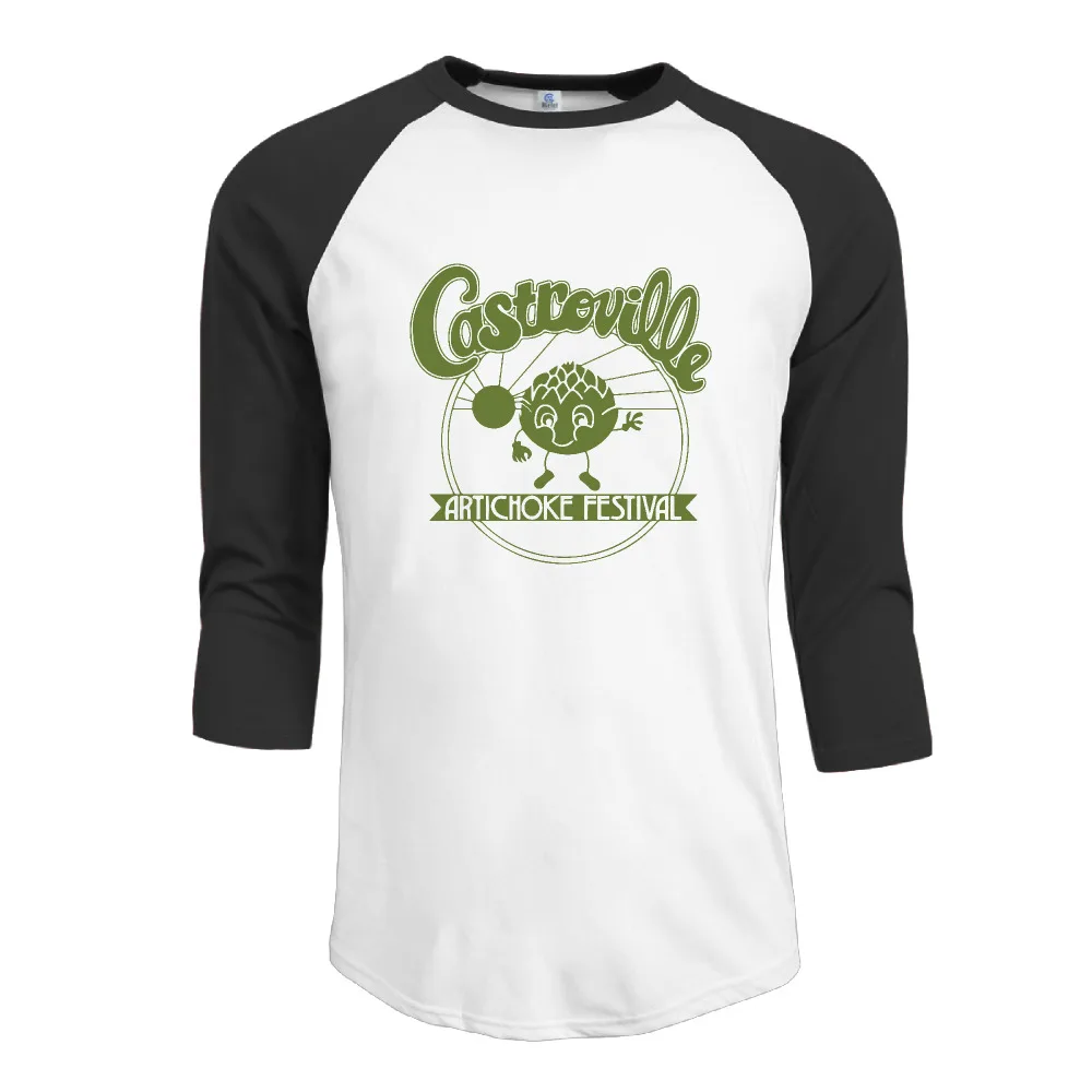 Castroville Artichoke Festival t shirts Raglan crazy Cotton men'sT