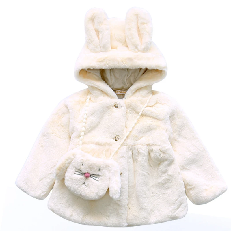 

Lovely Rabbit Girls Hooded Jacket Kids Winter Warm Coat Jacket Xmas Snowsuit Outerwear Girl Pageant Parka 2 3 4 6 8 10 12 Year
