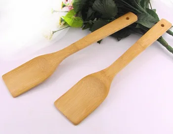 

by dhl 1000pcs high quality Health Bamboo Wood Kitchen Slotted Spatula Spoon Mixing Holder Cooking Utensils Dinner Supplies