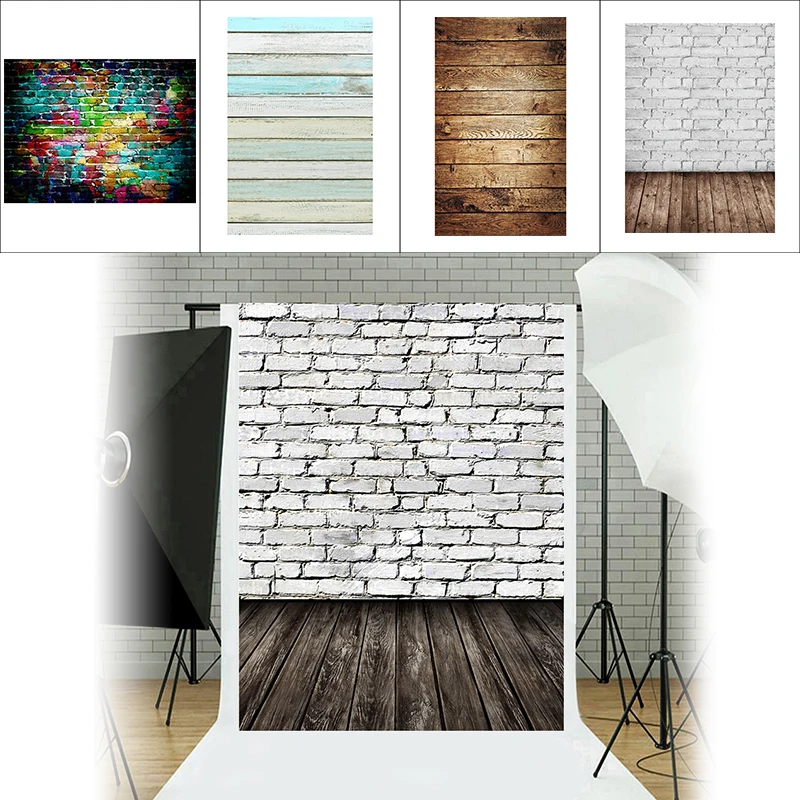 

Colorful Brick Texture Photography Background Studio Video Photo Backdrop Cloth Phone Photography Accessories for Photo Studio