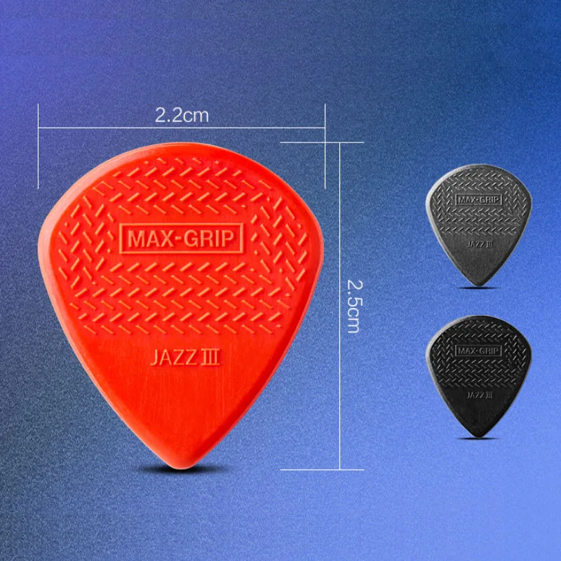 Dunlop гитарный медиатор с нейлоновым максимальным захватом Jazz III из углеродного волокна, медиатор для гитары, 1,38 мм