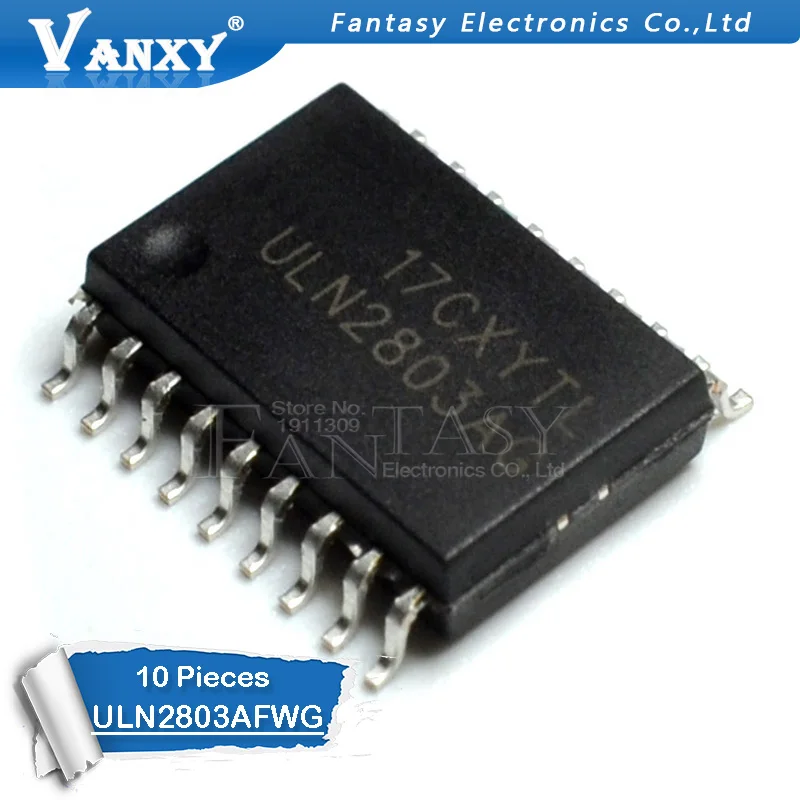 10 шт. ULN2803AFWG SOP18 ULN2803AG SOP ULN2803 SMD ULN2803A 2803AFWG лапками углублением SOP-18 и IC