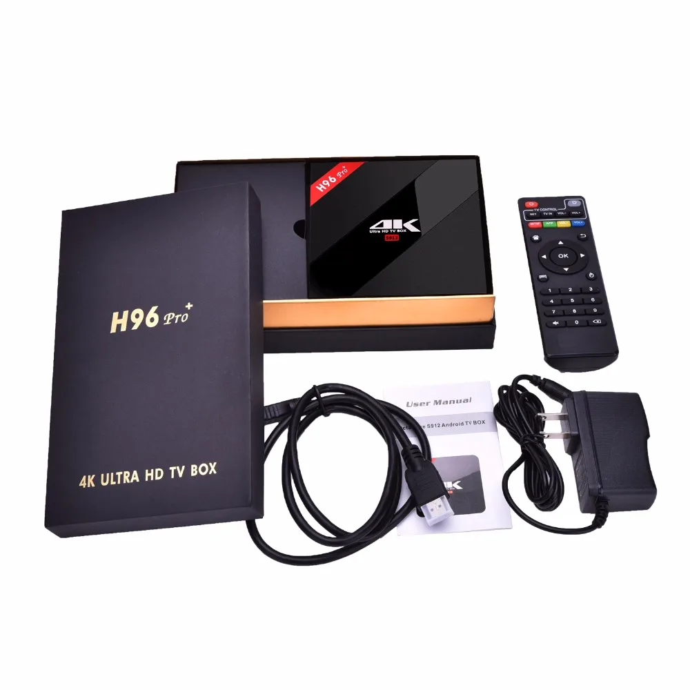 H96 Pro + ТВ коробка PRO Amlogic S912 2 г/3G RAM 16 г/32G ROM с сертификатом CE android 7 1 компл. top BOX Wifi BT 4