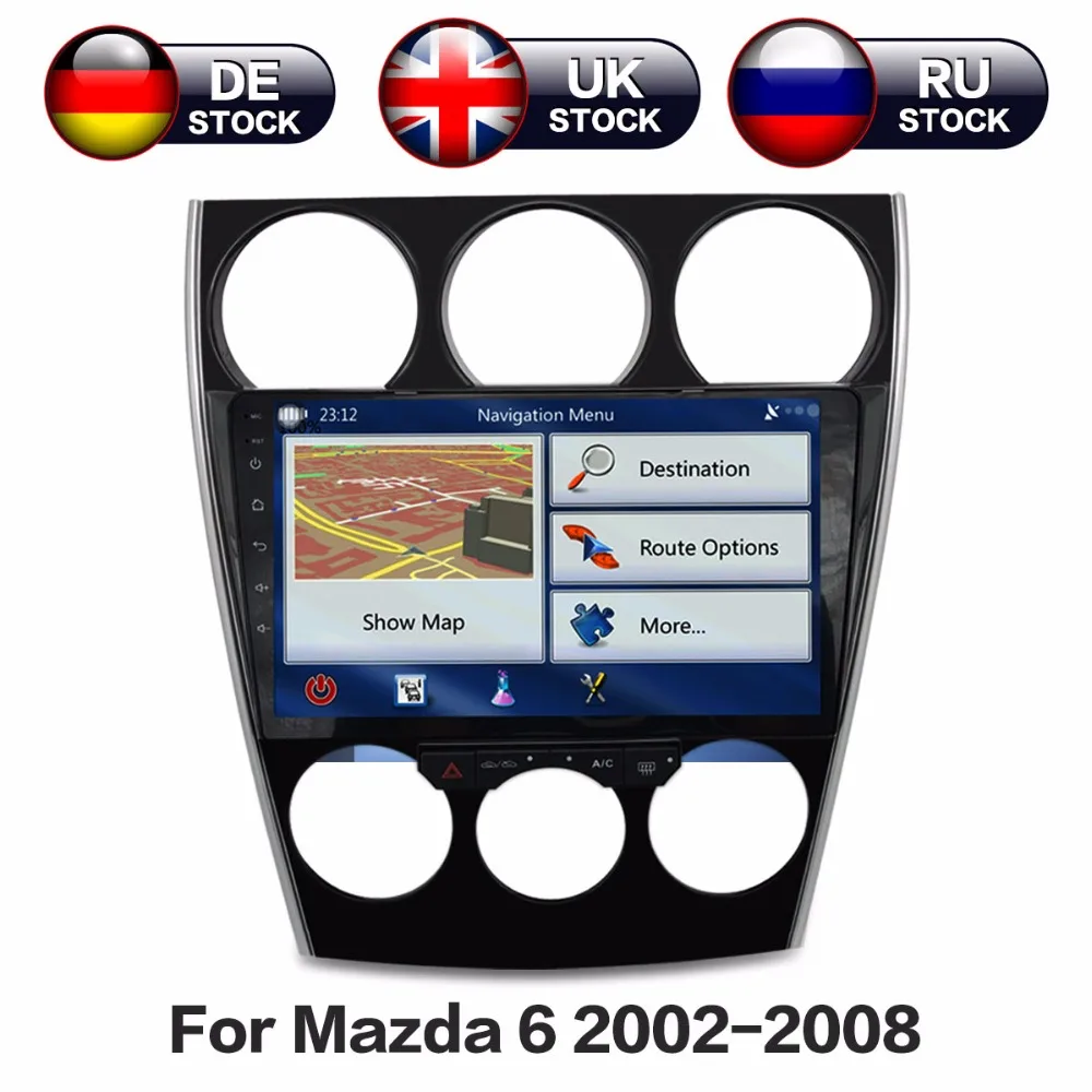 10,1 дюймов Автомобильный gps навигатор Android 7,0 Система Авто Радио мультимедийный плеер Авто Стерео для Mazda 6 2002-2008 без DVD плеера