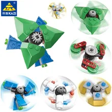 6 шт./партия, Складывающийся Спиннер, детский Спиннер для пальцев, антистресс, модель, строительные блоки, наборы, развивающие игрушки для детей