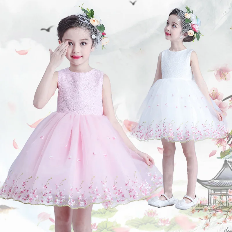 

Retail 2017 girl dress High-quality goods clothing Baby Girl Cartoon nothing-sleeved summer Dress autumn princess dresses