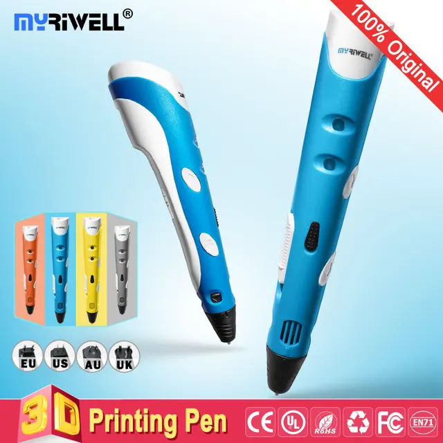 Cheap Myriwell 3d pen 3d pens,1.75mmABS/PLA Filament,3 d pen3d model,Best Gift for Kids,3d drawing pen-3d