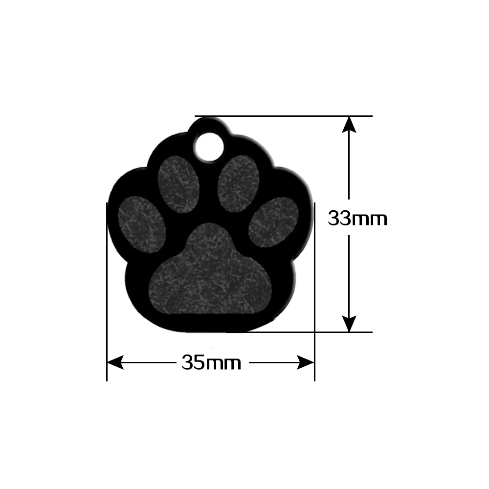 Алюминий идентификатор домашних животных следы лап изготовленные на заказ с гравировкой для собак и кошек, имя, номер телефона тег персонализированные 20 шт./лот