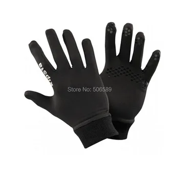 

outdoor gloves adults for running warm-keeping material polyester black XXL