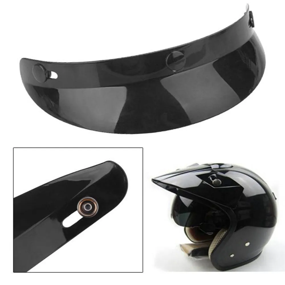 Vehemo Motorcycle Cycling Helmet Peak Lens Visor Open Face Sun Shade