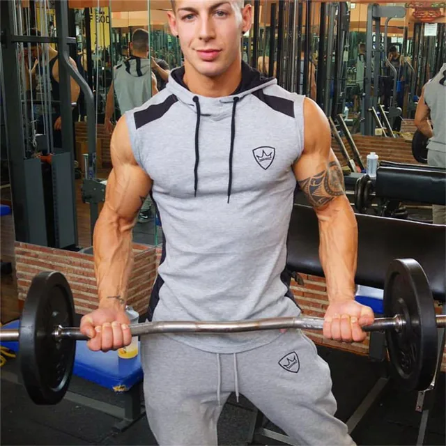 Hot 2018 Men Gyms Hoodies Gyms Fitness Bodybuilding Sweatshirt Crossfit Pullover Sportswear Mens Workout Hooded Jacket Clothing