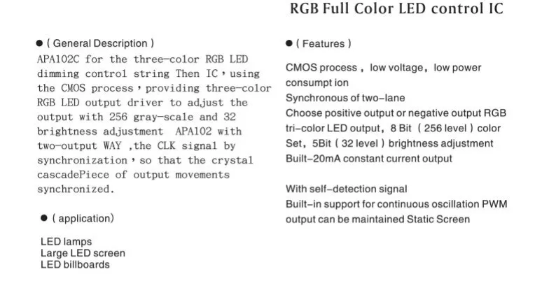 10-1000 шт. APA102 светодиодный s чипы APA-102C SK9822 IC SMD 5050 RGB для светодиодных лент панель света DC5V