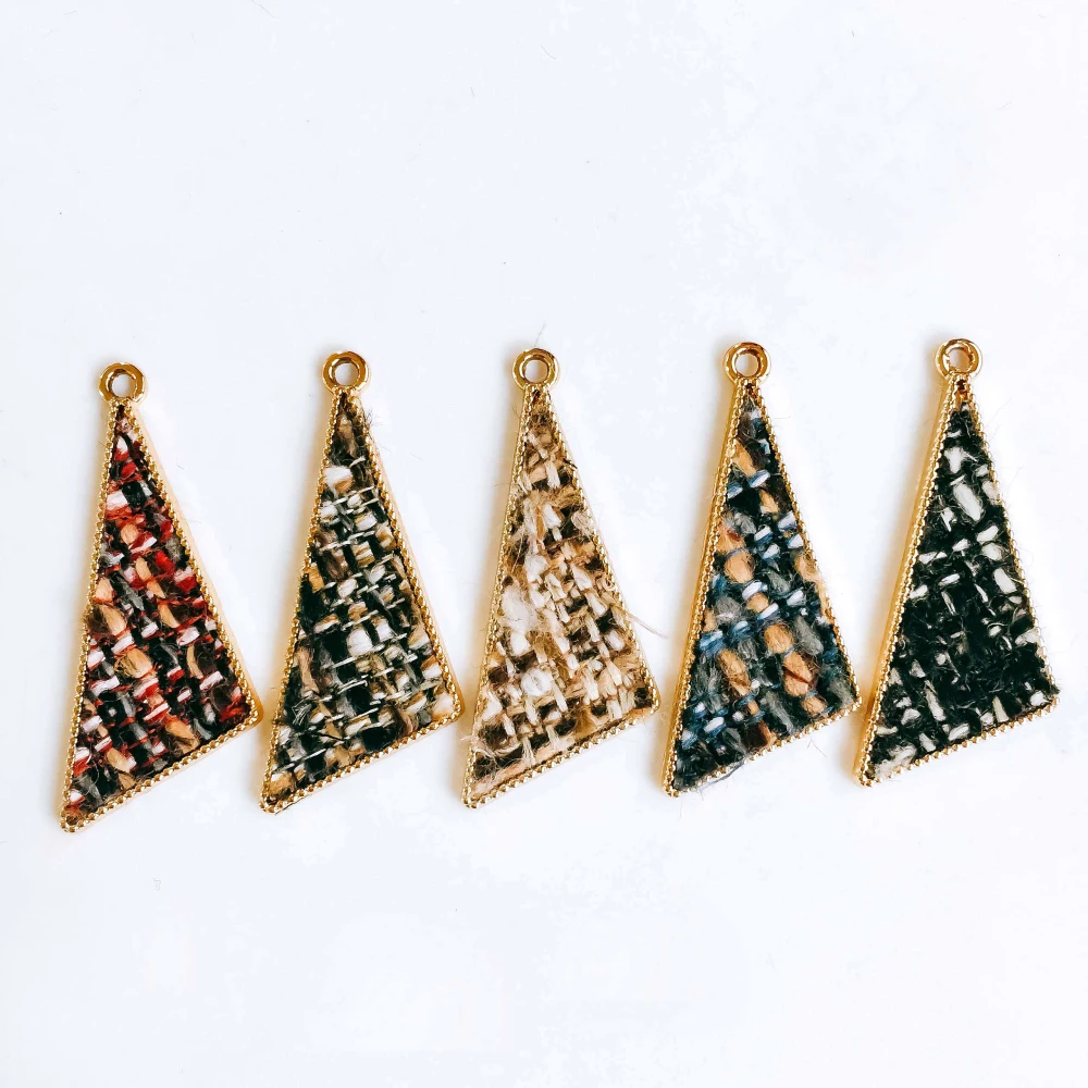 Треугольный шерстяной материал Spacer аксессуары кулон ожерелье принадлежности для изготовления ювелирных изделий серьги аксессуары