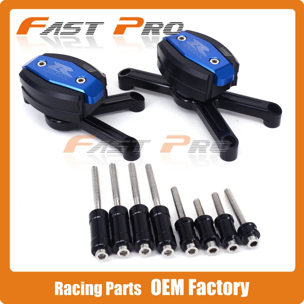 

CNC Aluminum Frame Crash Pad Slider Engine Falling Protector Guard For GSXR600 GSXR750 2006-2012 06 07 08 09 10 11 12 Motorcycle