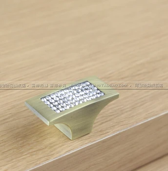 

Import Sophia diamond handle modern minimalist American European diamond crystal handle drawer wardrobe door handle