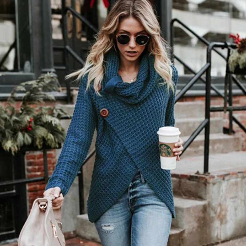 

Ccibuy Autumn Sweater Female Turtleneck Sweater Long-Sleeve Elastic Sweater Pullover Turtleneck Knitted Sweater Pull Femme Hiver