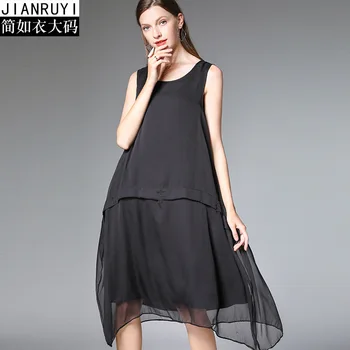 

large dress plus size robe courte 2019 summer boheme femme floral oversized casual grey chiffon vest dresses for women loose