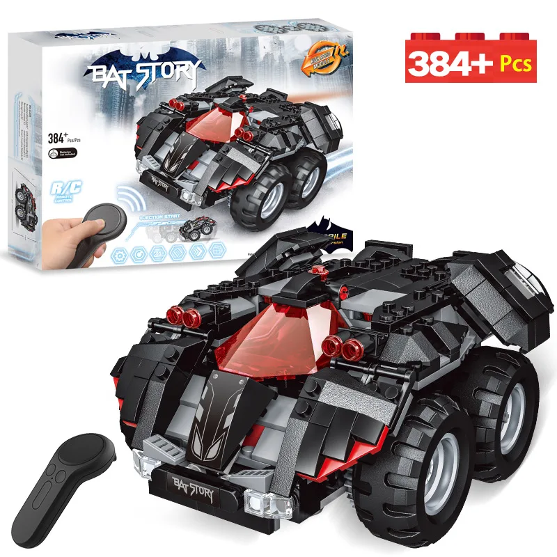 

384Pcs Technik Camouflage Remote Controlled Military Chariot Bricks Compatible Legoingly City RC Batmobile Building Blocks Toys