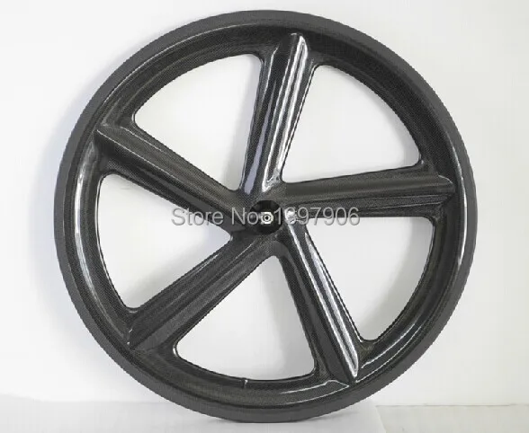 

Full carbon fibre Toray 700 3K/GLOSSY five-spokes wheel clincher REAR wheel for road racing bike 5-spokes wheel