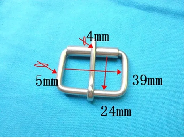 Stainless Steel Buckle For Belt Garment Bag Pin Buckle With Roller - Цвет: 39mm inner width