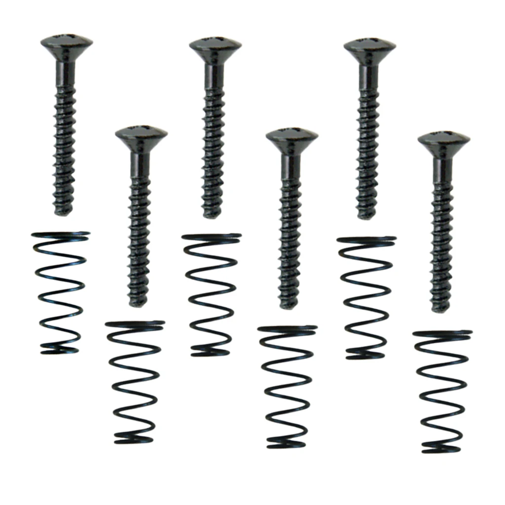 6 Pieces Electric Guitar Single Coil Pickup Screws+Springs Set Adjusting Screws Stringed Instruments 6 Pieces Electric Guitar Single Coil Pickup Screws+Springs Set Adjusting Screws Stringed Instruments