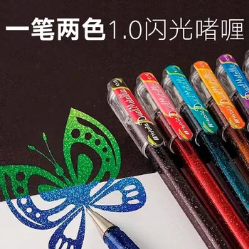 

4pcs 8pcs Japanese Pentel Color Gel Pen Set Cute Pearl Flash Pen marker pen Kawaii School Supplies Journal kawaii