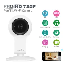 SANNCE 720P HD Wifi IP Camera 1MP Wireless Home Security Smart P2P Baby Monitor Network Mobile Remote IR Night Vision CCTV Cam