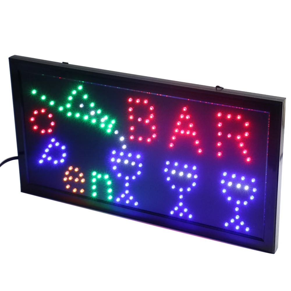 

CHENXI LED Advertising Bar Open Busines Display Bright Animated 10X19 inch Indoor Led Bar Beer Pub Business Moving Signs.