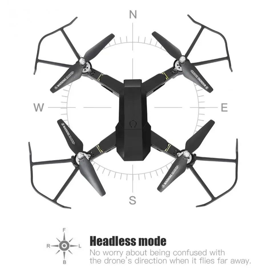 Складная L900 2,4 ГГц 4CH дрона с дистанционным управлением с HD Камера 6-Axis Gyro Безголовый режим Дистанционное Управление Quadcopter вертолет