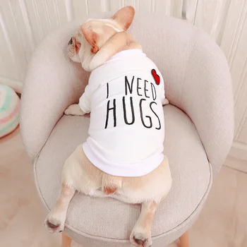 

Cute Summer Pet Dog Coat French Bulldog Fat Animal Shirt Clothing for Small Medium Puppy Jacket Cat Hoodie Ropa Perro Drop Ship
