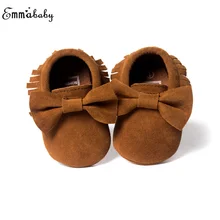Детская обувь; новая весенняя обувь для новорожденных мальчиков и девочек; обувь для малышей; замшевая кожаная обувь; детские мокасины с кисточками; повседневная кожаная обувь