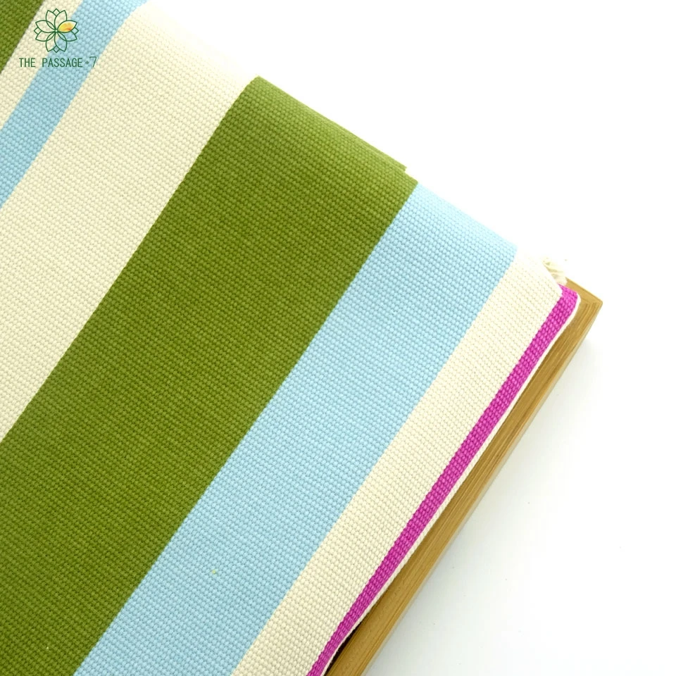 Upholstery canvas quilting Splicefabric horizontal stripes cotton duck