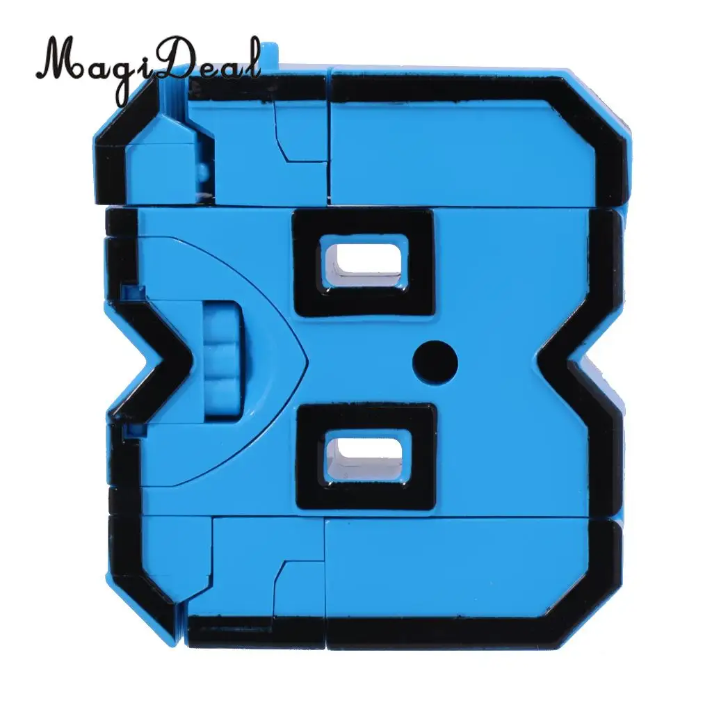 MagiDeal 1Set Numbers Armour Team Transform Robot Toy for Kid Role Play Display Toy Math Teaching Prop Boys Great Gift Present